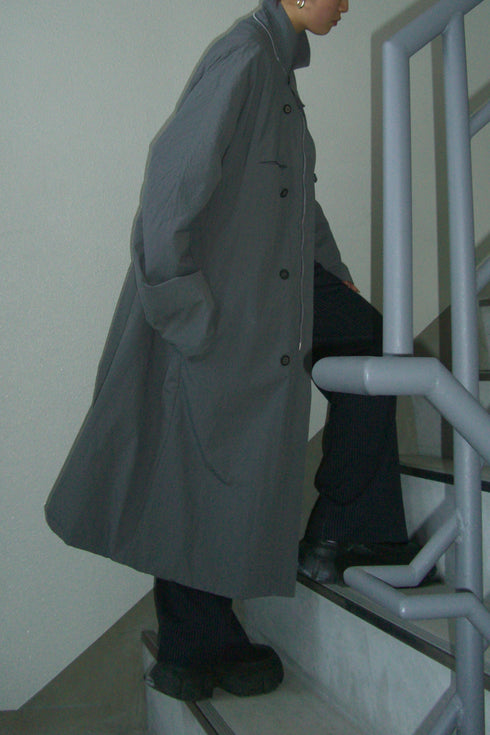 ECO GIL LONG COAT w/VEST -GRAY(BAMBOO CHARCOAL)- *Last1